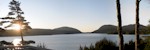 November Sunrise at Top O'The Ridge overlooking Long Pond and Acadia's mountains