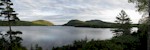 Waning Light panorma overlooking Long Pan, Mount Desert Island's Acadia Western Mountains